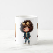 Personalisierter Name & M Verschlafener Morgen Kar Kaffeetasse (Mittel)