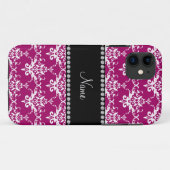 Personalisierter Name Magenta Case-Mate iPhone Hülle (Rückseite (Horizontal))