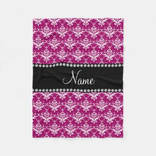 Personalisierter Name Magenta Fleecedecke