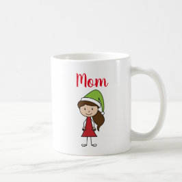 personalisierter Name Mama Weihnachten Kaffee Tass Kaffeetasse