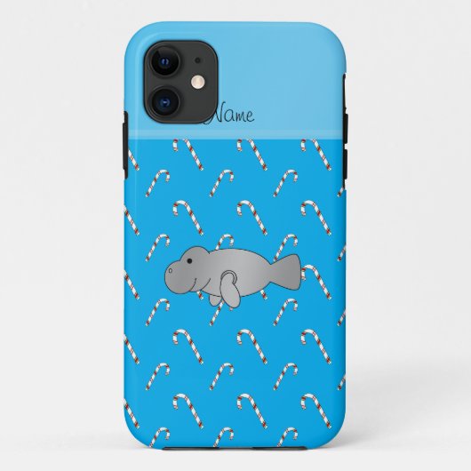 Personalisierter Name Manatee Himmelskuchen Case-Mate iPhone Hülle (Rückseite)
