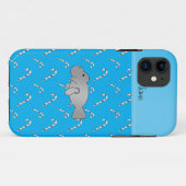 Personalisierter Name Manatee Himmelskuchen Case-Mate iPhone Hülle (Rückseite (Horizontal))