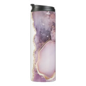 Personalisierter Name Marmor Brautjungfer Thermosbecher (Nach rechts gedreht)