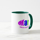 Personalisierter Name "Mary", Magenta Tasse (VorderseiteRechts)