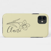 Personalisierter Name März daffodia Geburtsname Bl Case-Mate iPhone Hülle (Rückseite (Horizontal))