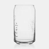 Personalisierter Name März daffodia Geburtsname Bl Dosenglas (Links)