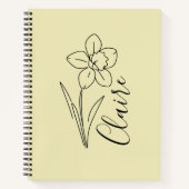 Personalisierter Name März daffodia Geburtsname Bl Notizblock (Vorderseite)