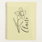 Personalisierter Name März daffodia Geburtsname Bl Planer (Vorderseite)