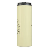 Personalisierter Name März daffodia Geburtsname Bl Thermosbecher (Rückseite)