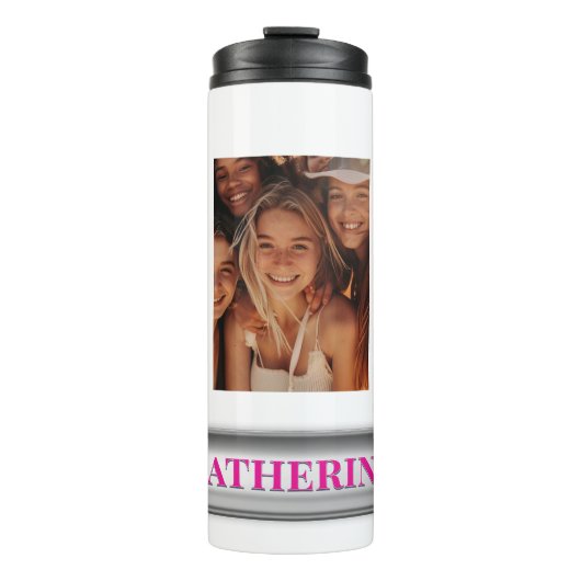 Personalisierter Name Maßgeschneidert Thermosbecher (Vorderseite)