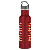 Personalisierter Name Mehrkultureller Kinderlehrer Trinkflasche (Rückseite)