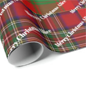 Personalisierter Name Mercury Christmas Pattern Geschenkpapier (Rolleneckpunkt)