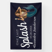 Personalisierter Name Mermaid Bachelorette Banner (Vertikal)