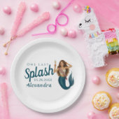 Personalisierter Name Mermaid Bachelorette Pappteller (Party)
