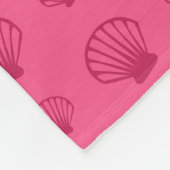 Personalisierter Name mermaid rosa Muscheln Fleecedecke (Ecke)