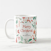 Personalisierter Name Merry Christmas Kaffeetasse (Links)