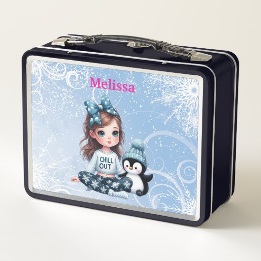 Personalisierter Name Metal Lunchbox (Rückseite)