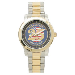 Personalisierter NAME Militär oder Polizeischutz Armbanduhr