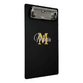 Personalisierter Name Mini Klemmbrett (Schrägansicht)