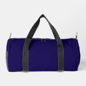 Personalisierter Name Minimal Classic Elegant Blue Duffle Bag (Rückseite)