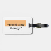 Personalisierter Name Minimal Electric Guitar Gift Gepäckanhänger (Rückseite horizontal)