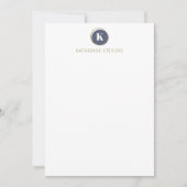 Personalisierter Name Minimalistisch Beruflich Mon Mitteilungskarte (Vorderseite)