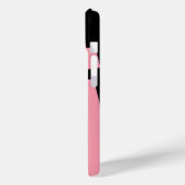 Personalisierter Name Minimalistisch, rosa und sch Case-Mate iPhone Hülle (Rückseite / Links)