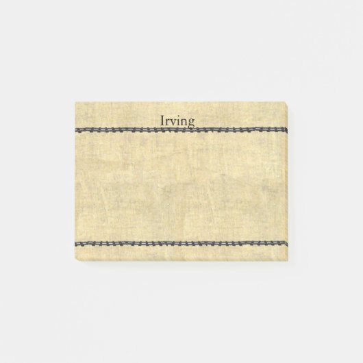 Personalisierter Name mit altem Zug-Bahnblick Post-it Klebezettel (Vorderseite)