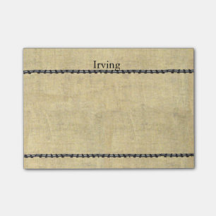 Personalisierter Name mit altem Zug-Bahnblick Post-it Klebezettel