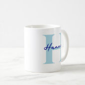 Personalisierter Name mit Anfangsgeschenk für ihn Kaffeetasse (VorderseiteRechts)