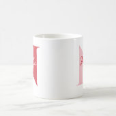 Personalisierter Name mit Anfangsgeschenk für ihn Kaffeetasse (Mittel)