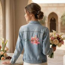 Personalisierter Name mit Blume