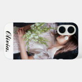 Personalisierter Name mit Foto Case-Mate iPhone Hülle (Rückseite (Horizontal))