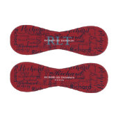 personalisierter Name mit Initialen Monogramm Baseball (Paneele)