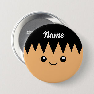 Personalisierter Name mit lustiger Cartoon-Oberflä Button