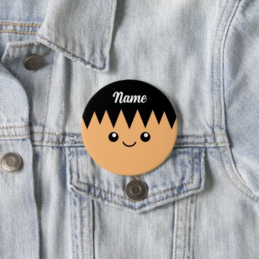 Personalisierter Name mit lustiger Cartoon-Oberflä Button (Beispiel)