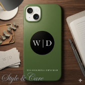 Personalisierter Name mit Monogramm Case-Mate iPhone Hülle