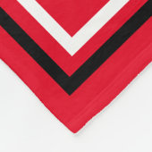 Personalisierter Name Mit Monogramm Red Stadium Bl Fleecedecke (Ecke)