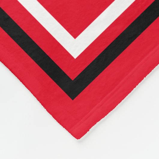 Personalisierter Name Mit Monogramm Red Stadium Bl Fleecedecke (Ecke)