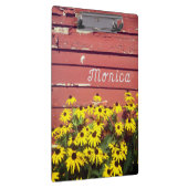 Personalisierter Name mit rustikalem Holz und Blum Klemmbrett (Rechts)