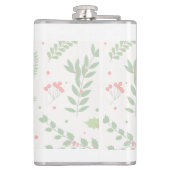 Personalisierter Name mit Weihnachtsmuster Flachmann (Rückseite)