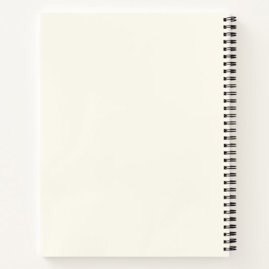 Personalisierter Name Mitte Jahrhundert Moderne Re Notizblock (Rückseite)