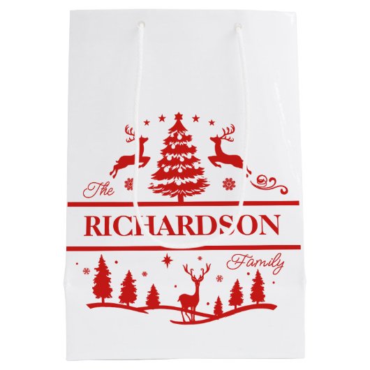 Personalisierter Name Mittlere Geschenktüte (Rückseite)