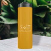 Personalisierter Name Modern einfach Thermosbecher