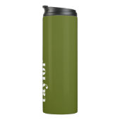 Personalisierter Name modern einfach und modern Thermosbecher (Nach rechts gedreht)