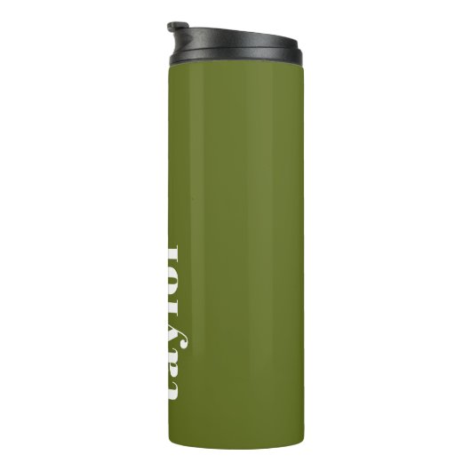 Personalisierter Name modern einfach und modern Thermosbecher (Nach rechts gedreht)