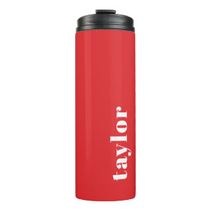 Personalisierter Name modern einfach und modern Thermosbecher