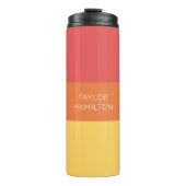 Personalisierter Name modern einfach und modern Thermosbecher (Vorderseite)