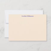 Personalisierter Name Modern Lila Green Bold Dankeskarte (Vorderseite)