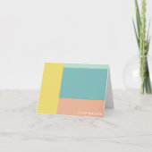 Personalisierter Name Moderne Pastel Geometric Sti (Vorderseite)
